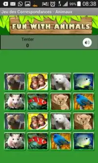 Matching pictures animals Game Screen Shot 1