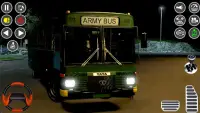 陸軍貨物バスシミュレーターミリタリーコーチ：バスゲーム Screen Shot 0