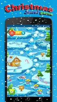 Santa Puzzle  match 3 game Screen Shot 1