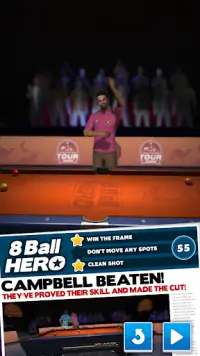 8 Ball Hero - Pool Billiards Puzzle Game Screen Shot 0