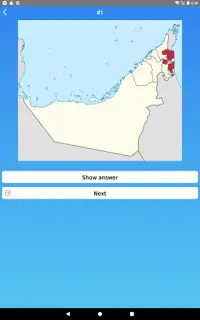 United Arab Emirates: Emirates Map Quiz Game Screen Shot 11