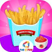 Jogo de culinária de fast food com frite francês