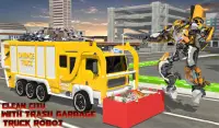 City Garbage Truck Flying Robot-Trash Truck Robot Screen Shot 7