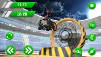 Süper kahraman BMX bisiklet stuntsları pisti Screen Shot 3