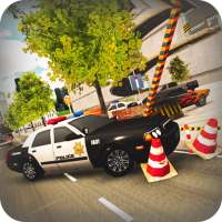 الطريق السريع شرطة سيارة موقف سيارات 3D: حيلة موقف