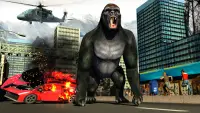 Gorilla Ropehero Gangster Crime City Flying Hero Screen Shot 1