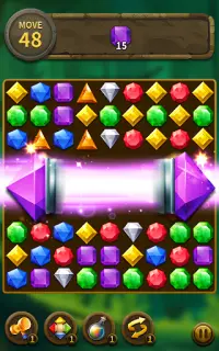 Jewel Match 3 Puzzle: Misión de bloque láser Screen Shot 20