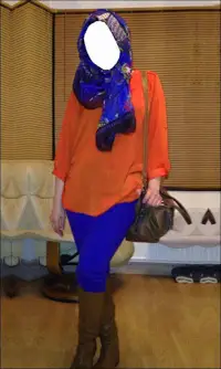 Hijab Girl Jeans Photo Suits Screen Shot 3