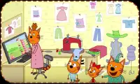 Three Cats Jump kids games Screen Shot 2