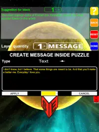 Puzzle Block Message Screen Shot 19