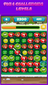 Fruit & Veggies : Link Line Match 3 Puzzle Game Screen Shot 5