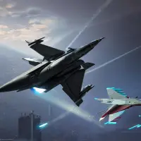 Game Pesawat Tempur Perang Screen Shot 2