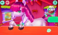 beauty unicorn salon game Screen Shot 1