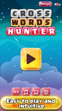 Cross Word Hunter - Game Kata yang Terhubung Screen Shot 1