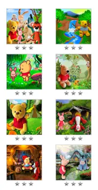 Winnie teddy bear puzzles Screen Shot 0