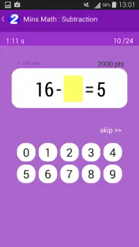 2 Mins Math for Kids! Screen Shot 2