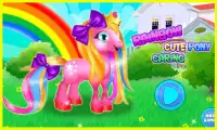 Rainbow Cute Pony Caring Screen Shot 0