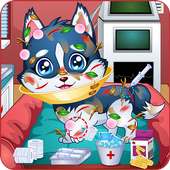Baby puppy doctor game
