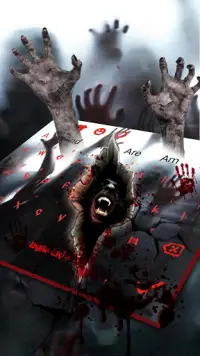 3D Live Walking Dead Zombie Keyboard Screen Shot 1