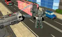 ريال روبوت رجال الاطفاء شاحنة: روبوت سوبر شاحنة Screen Shot 2