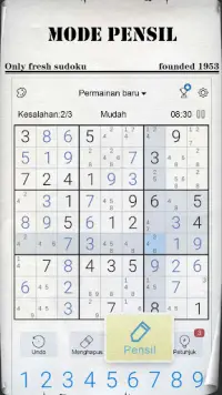 Sudoku - Teka-Teki Sudoku Screen Shot 1