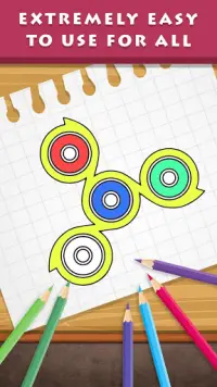 Fidget Spinner Coloring Pages Screen Shot 3