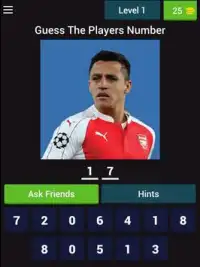 Guess The Players Number Screen Shot 2