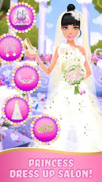 शादी का खेल: राजकुमारी ड्रेस अप Screen Shot 1