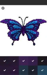 Цвет бабочки по номеру, книжка-раскраска бабочки Screen Shot 3