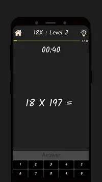 Multiplication Math Game 18X Screen Shot 3