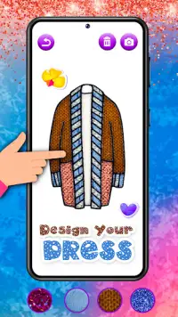 Dress Coloring Pages: Art Game Screen Shot 2