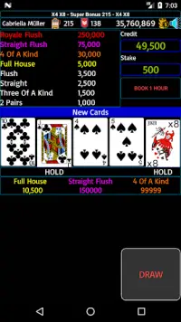 Video Poker Lebanon Screen Shot 1