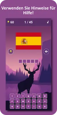 Länderflaggen und Hauptstadt-Quiz 3 Screen Shot 2