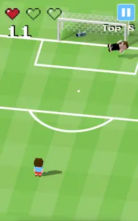 Пенальти - Пиксельный футбол Screen Shot 2