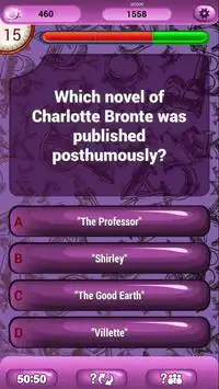 Literature Free Fun Quiz Screen Shot 6