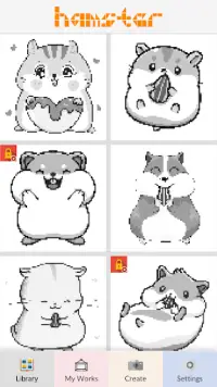 Hamster Pixel Art Screen Shot 2