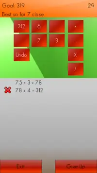Mini Math Screen Shot 1