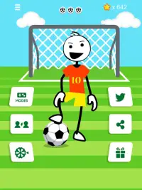 Stickman Soccer Shootout Cup: Penalty Kick game Screen Shot 0