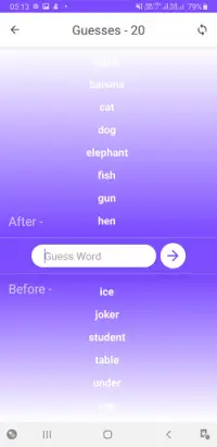 Word Guess - Game Screen Shot 1