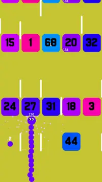 Super Snake & blocks! Snakes Balls & Worm Games Screen Shot 1