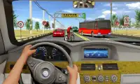 Trafik karayolu yarışçısı - araba sürüsü Screen Shot 3