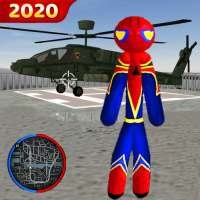 Stickman Rope Hero Spider Gangaster Crime