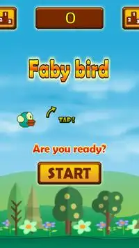 Faby bird #1 the free flappy adventure Screen Shot 0