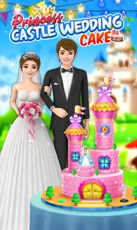 Fairy Princess Castle Wedding Cake - Bake Decorate Screen Shot 0