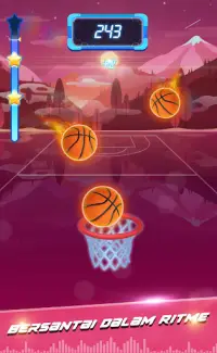 Beat Dunk - Bola Basket Gratis dengan Musik Pop Screen Shot 1