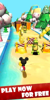 Mickey Jungle Run Game Screen Shot 0