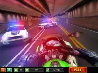 Moto fuga polizia Chase: moto vs poliziotti auto Screen Shot 5