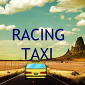 Racing Yellow Taxi at highway