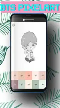 BTS Pixel Art - Number Coloring Books Screen Shot 3