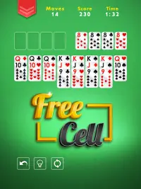 FreeCell - Free Classic Casino Card Game Screen Shot 5